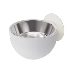Wall mounted pet feeding bowl