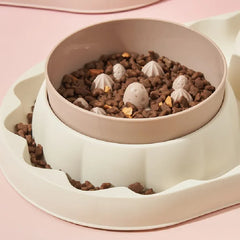 Bowtie Dog Food Bowl And Cat Double Bowl Set Pet Drinking Supplies