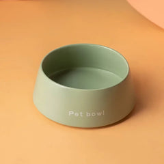 Circular colored pet feeding dish/pet feeding bowl