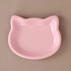 Cat shaped feeding dish