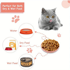 Fatigue cat bowl, shallow cat food tray, wide anti vomiting cat feeder