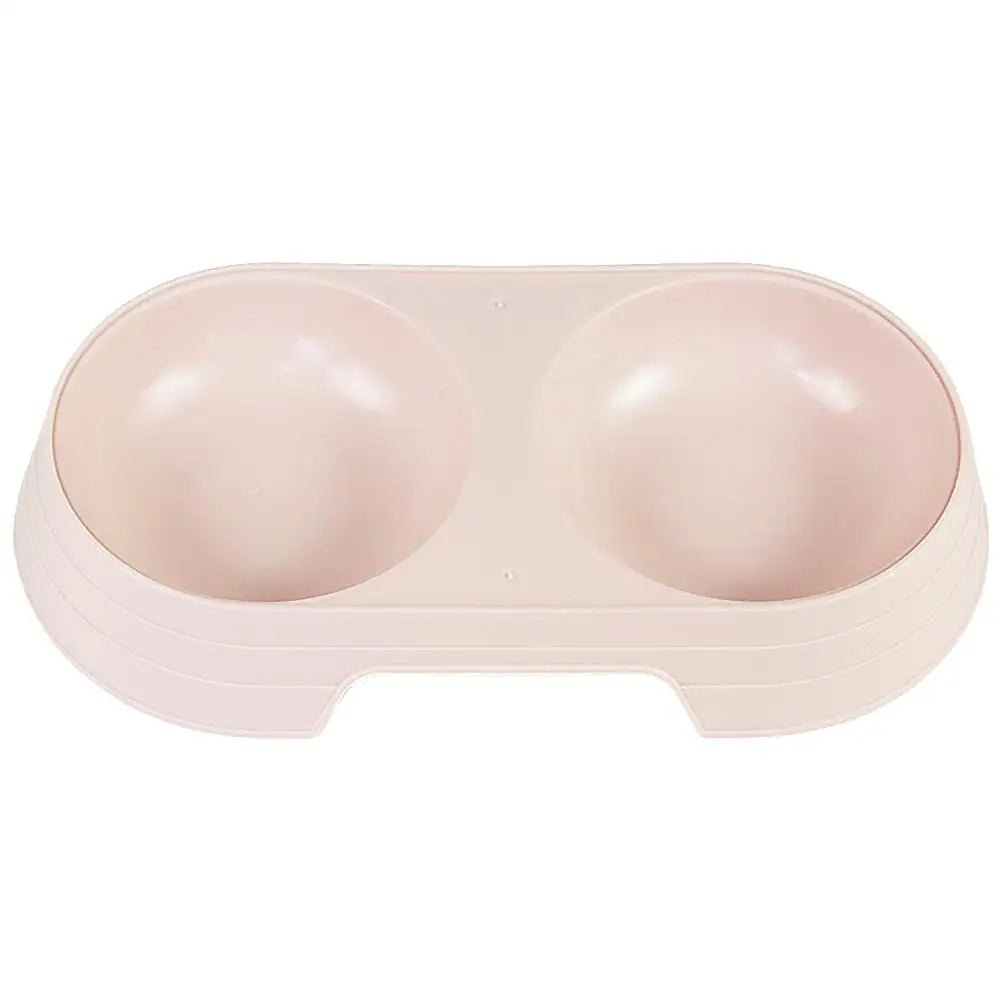 Pet Double Bowl Dog Bowl Cat and Dog Drinking and Eating Dual purpose Rice Bowl Pet Supplies Cat Feeder