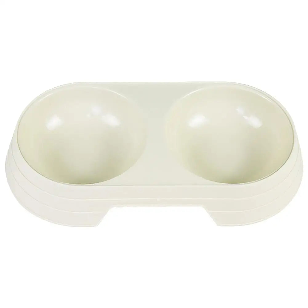 Pet Double Bowl Dog Bowl Cat and Dog Drinking and Eating Dual purpose Rice Bowl Pet Supplies Cat Feeder