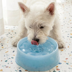 1200ML Summer Pet Cooling Bowl Water Bowl Non Wet Mouth Pet Drinking Bowl Portable