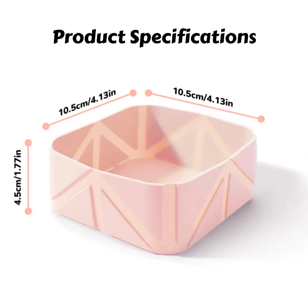 Silicone Foldable Pet Travel Bowl: Portable Dog and Cat Bowl for Outdoor Food and Water - Camping, Hiking, and Outing Use